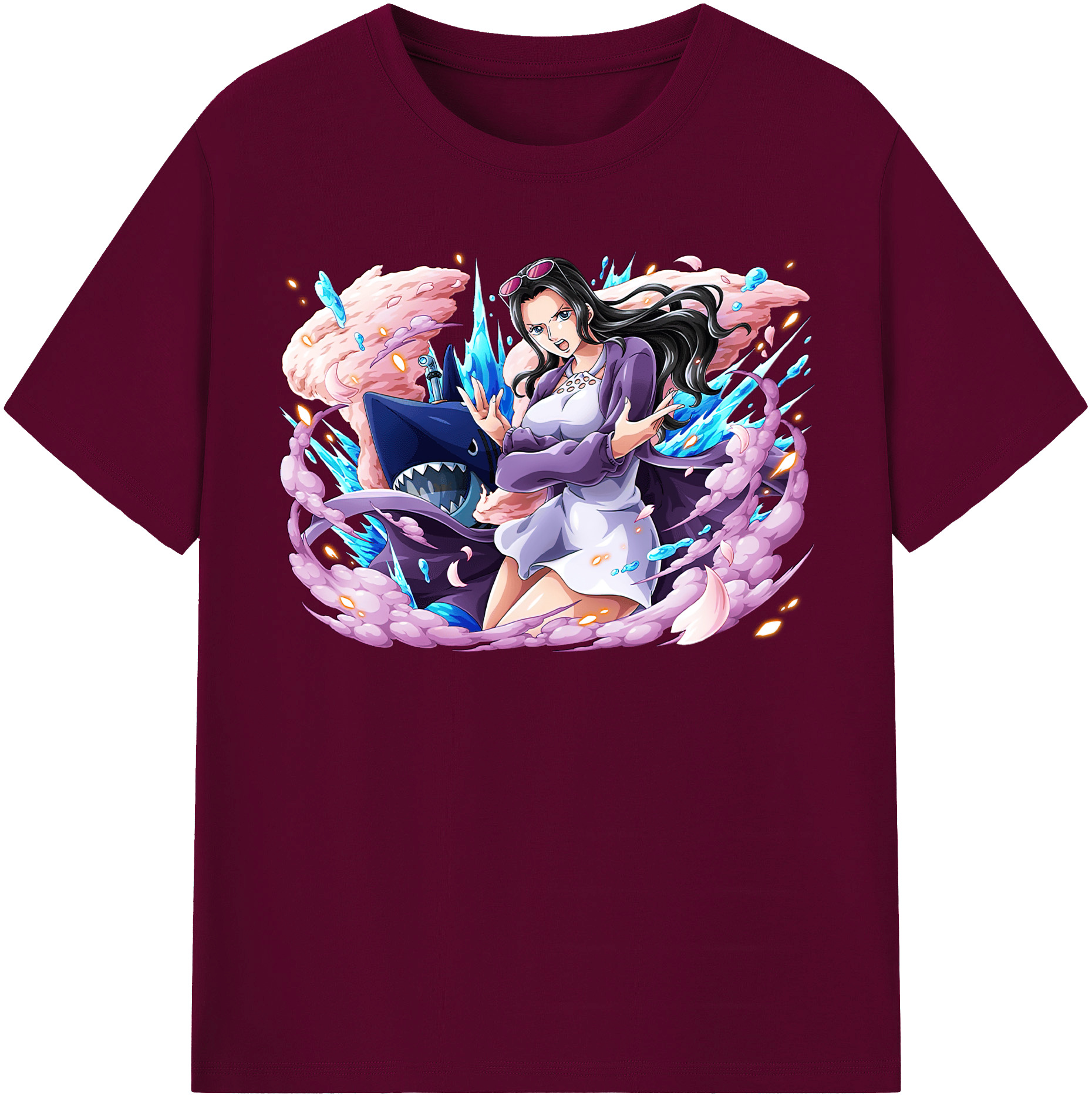 ワンピース ニコ・ロビン ONE PIECE Nico Robin レディースカジュアルプリントTシャツ（綿100％）
